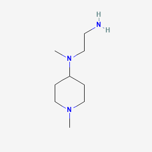 B1312474 N1-methyl-N1-(1-methylpiperidin-4-yl)ethane-1,2-diamine CAS No. 900738-64-9