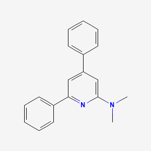 molecular formula C19H18N2 B13124749 N,N-Dimethyl-4,6-diphenylpyridin-2-amine 