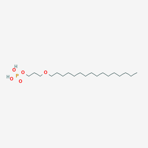 molecular formula C19H41O5P B13124764 3-(Hexadecyloxy)propyl dihydrogen phosphate 