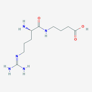 molecular formula C10H21N5O3 B13124767 (S)-4-(2-Amino-5-guanidinopentanamido)butanoicacid 