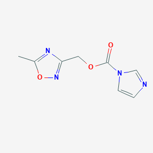 (5-Methyl-1,2,4-oxadiazol-3-yl)methyl 1H-imidazole-1-carboxylate