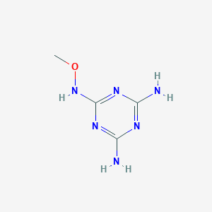 B13124781 6-(Methoxyamino)-1,3,5-triazine-2,4-diamine CAS No. 89619-91-0