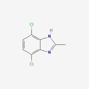 molecular formula C8H6Cl2N2 B13124792 4,7-Dichloro-2-methyl-1H-benzo[d]imidazole 