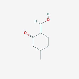 molecular formula C8H12O2 B131248 (2E)-2-(Hydroxymethylidene)-5-methylcyclohexan-1-one CAS No. 142235-65-2