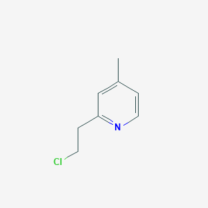 molecular formula C8H10ClN B13124801 2-(2-Chloroethyl)-4-methylpyridine 