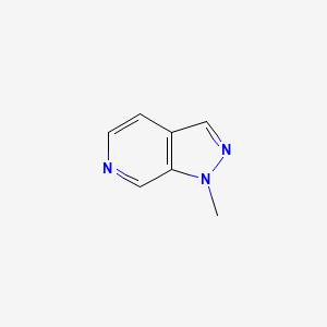 molecular formula C7H7N3 B13124839 1-Methyl-1H-pyrazolo[3,4-c]pyridine 