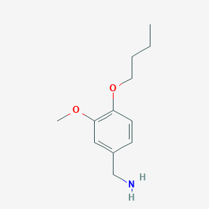 B1312484 1-(4-Butoxy-3-methoxyphenyl)methanamine CAS No. 854180-43-1