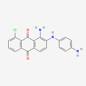 1-Amino-2-(4-aminoanilino)-8-chloroanthracene-9,10-dione