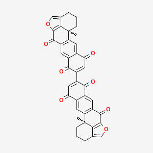 (12bS,12'bS)-12b,12'b-Dimethyl-2,2',3,3'-tetrahydro-1H,1'H-[9,9'-bitetrapheno[5,4-bc]furan]-6,6',8,8',11,11'(12bH,12'bH)-hexaone