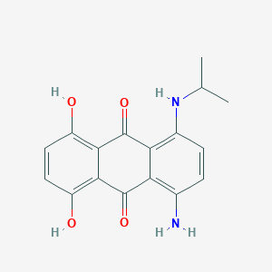 1-Amino-5,8-dihydroxy-4-[(propan-2-yl)amino]anthracene-9,10-dione