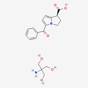 molecular formula C19H24N2O6 B13124908 Ketorolac tromethamine, (S)- CAS No. 156699-13-7