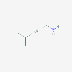 molecular formula C6H11N B13124919 4-Methylpent-2-yn-1-amine CAS No. 615562-55-5