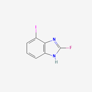 molecular formula C7H4FIN2 B13124924 2-Fluoro-7-iodo-1H-benzo[d]imidazole 