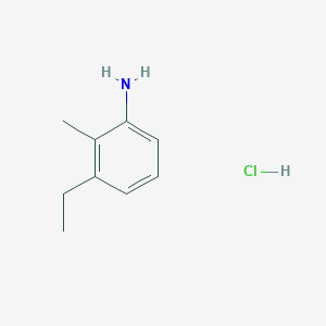 molecular formula C9H14ClN B13124931 3-Ethyl-2-methylanilinehydrochloride 