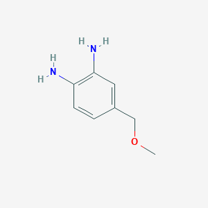 molecular formula C8H12N2O B13124946 4-(Methoxymethyl)benzene-1,2-diamine 