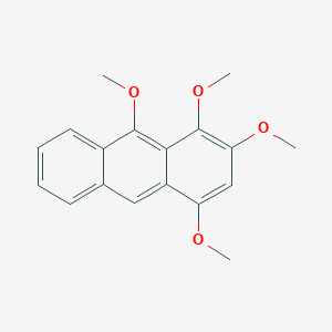 molecular formula C18H18O4 B13124949 1,2,4,9-Tetramethoxyanthracene CAS No. 834867-33-3