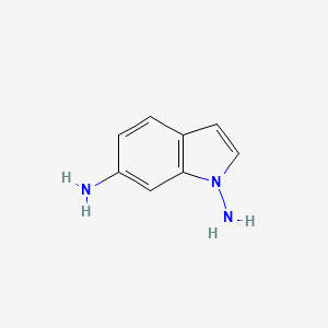 molecular formula C8H9N3 B13124954 1H-Indole-1,6-diamine CAS No. 877470-73-0