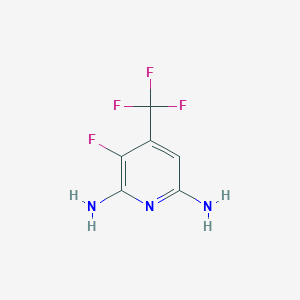 B1312496 2,6-Diamino-3-fluoro-4-(trifluoromethyl)pyridine CAS No. 737000-87-2