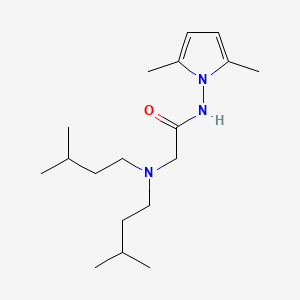 2-(Diisopentylamino)-N-(2,5-dimethylpyrrol-1-yl)acetamide