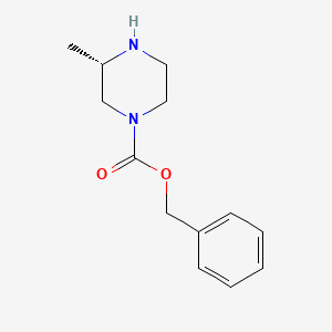 molecular formula C13H18N2O2 B1312497 (S)-苄基-3-甲基哌嗪-1-羧酸酯 CAS No. 612493-87-5