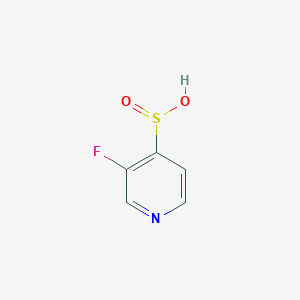 molecular formula C5H4FNO2S B13124971 3-Fluoropyridine-4-sulfinicacid 