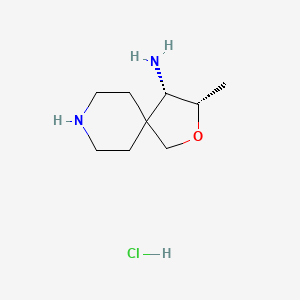 (3S,4S)-3-Methyl-2-oxa-8-azaspiro[4.5]decan-4-amine hydrochloride