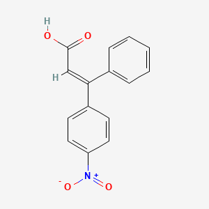 molecular formula C15H11NO4 B13124995 (E)-3-(4-nitrophenyl)-3-phenylacrylic acid 