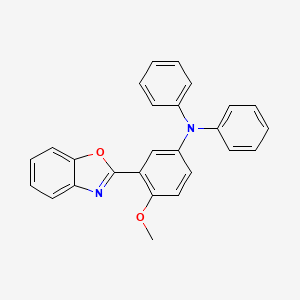 3-(1,3-Benzoxazol-2-yl)-4-methoxy-N,N-diphenylaniline