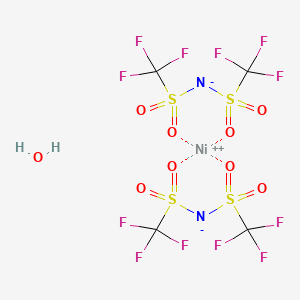 molecular formula C4H2F12N2NiO9S4 B13125007 Nickel(II)bis(trifluoromethanesulfonimide)xhydrate 