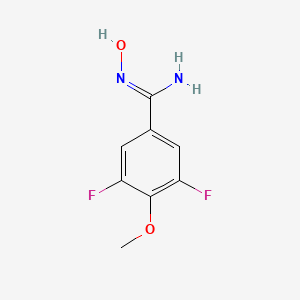 3,5-Difluoro-n'-hydroxy-4-methoxybenzene-1-carboximidamide