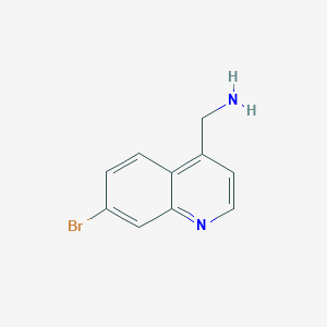 molecular formula C10H9BrN2 B13125026 (7-Bromoquinolin-4-yl)methanamine 