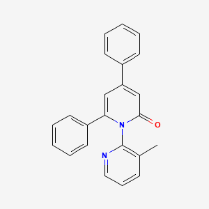 molecular formula C23H18N2O B13125062 3'-Methyl-4,6-diphenyl-2H-[1,2'-bipyridin]-2-one CAS No. 62219-30-1