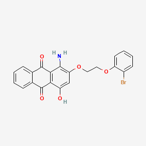 1-Amino-2-(2-(bromophenoxy)ethoxy)-4-hydroxyanthraquinone