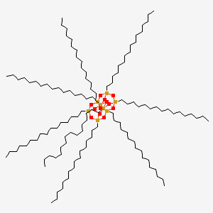 1,3,5,7,9,11,13,15-Octahexadecyl-2,4,6,8,10,12,14,16,17,18,19,20-dodecaoxa-1,3,5,7,9,11,13,15-octasilapentacyclo[9.5.1.13,9.15,15.17,13]icosane