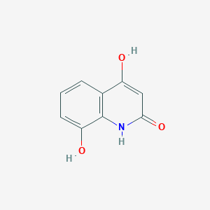 molecular formula C9H7NO3 B13125077 4,8-Dihydroxyquinolin-2(1H)-one 