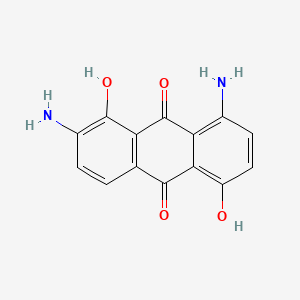 molecular formula C14H10N2O4 B13125099 2,8-Diamino-1,5-dihydroxyanthraquinone CAS No. 31651-04-4