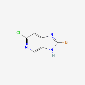 molecular formula C6H3BrClN3 B13125100 2-Bromo-6-chloro-3H-imidazo[4,5-c]pyridine 