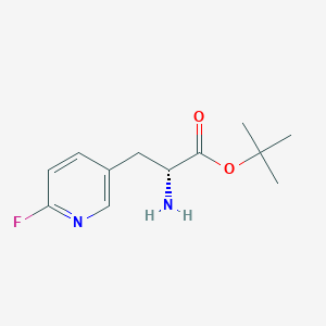 tert-Butyl(R)-2-amino-3-(6-fluoropyridin-3-yl)propanoate