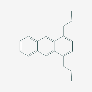 molecular formula C20H22 B13125114 1,4-Dipropylanthracene CAS No. 378187-21-4