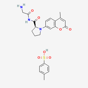 molecular formula C24H27N3O7S B13125165 Gly-Pro-MCA.TosOH 