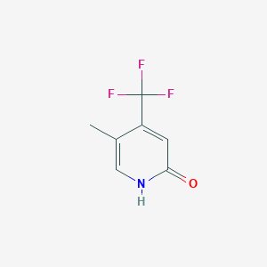 molecular formula C7H6F3NO B13125182 2(1H)-Pyridinone, 5-methyl-4-(trifluoromethyl)- 