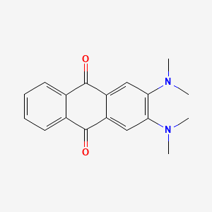 molecular formula C18H18N2O2 B13125205 2,3-Bis(dimethylamino)anthracene-9,10-dione CAS No. 62468-67-1