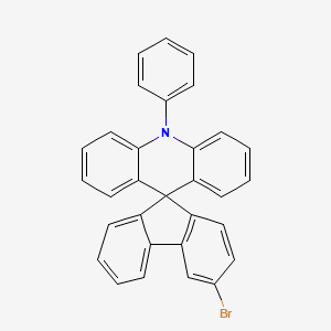 molecular formula C31H20BrN B13125220 3'-Bromo-10-phenyl-10H-spiro[acridine-9,9'-fluorene] 