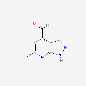 6-Methyl-1H-pyrazolo[3,4-b]pyridine-4-carbaldehyde