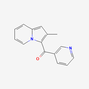 molecular formula C15H12N2O B13125264 (2-Methylindolizin-3-yl)(pyridin-3-yl)methanone 