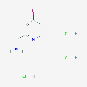 molecular formula C6H10Cl3FN2 B13125270 (4-Fluoropyridin-2-yl)methanaminetrihydrochloride 