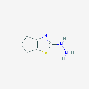 B1312528 1-(5,6-dihydro-4H-cyclopenta[d]thiazol-2-yl)hydrazine CAS No. 857022-78-7