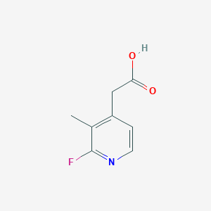 molecular formula C8H8FNO2 B13125280 2-(2-Fluoro-3-methylpyridin-4-yl)acetic acid 