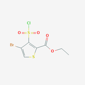 Ethyl 4-bromo-3-chlorosulfonylthiophene-2-carboxylate