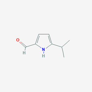 molecular formula C8H11NO B13125308 5-Isopropyl-1H-pyrrole-2-carbaldehyde 